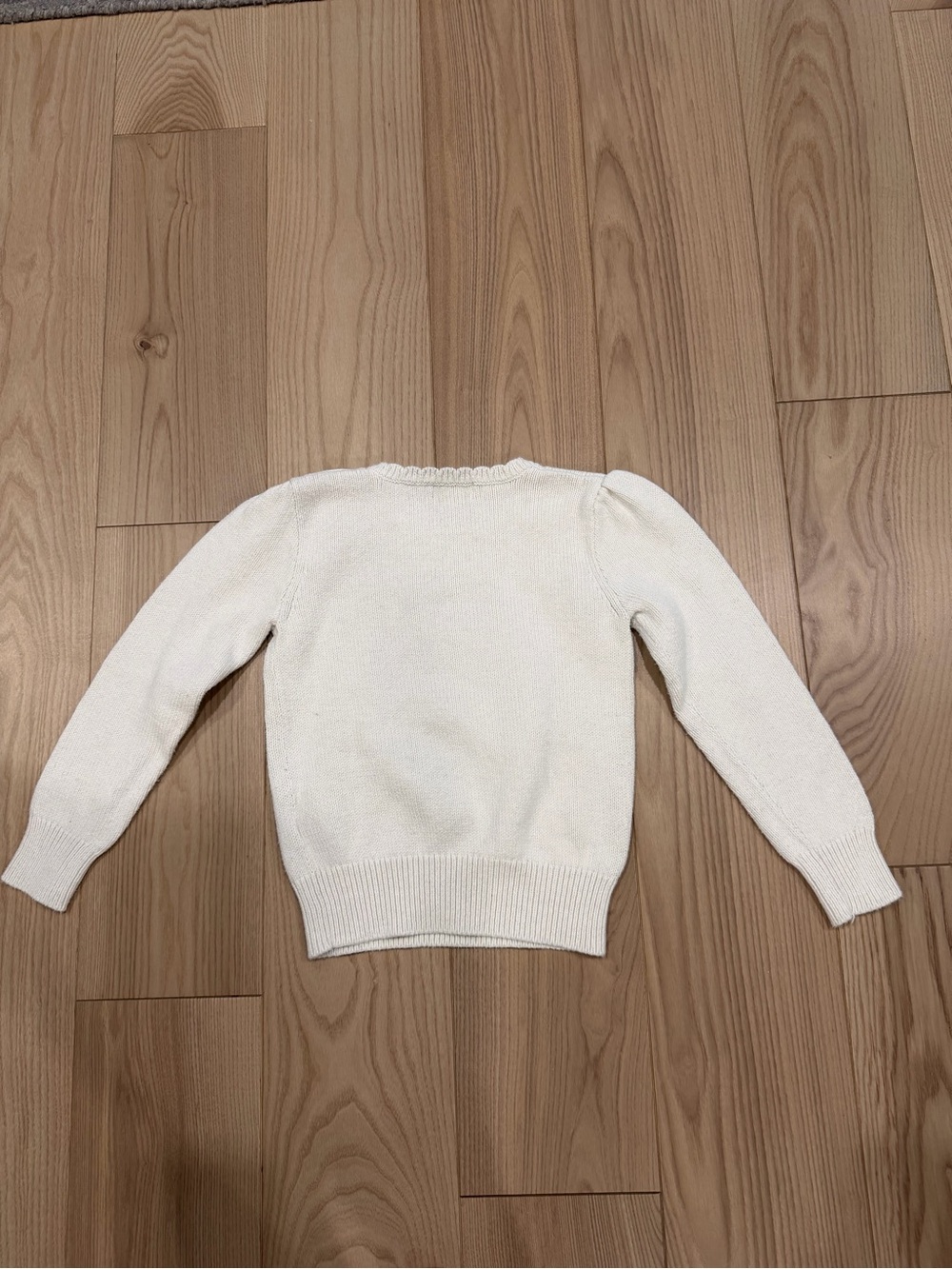 Polo Ralph Lauren WHITE Knit Sweater “Polo Bear Cotton Sweater” - Picture 7 of 8